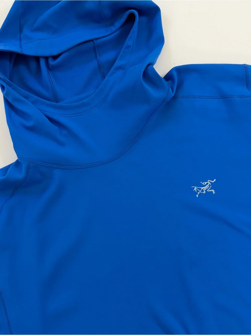 Arcteryx Pullover Motus AR Hoodie Baselayer Blue Mens XL Lightweight Thermal
